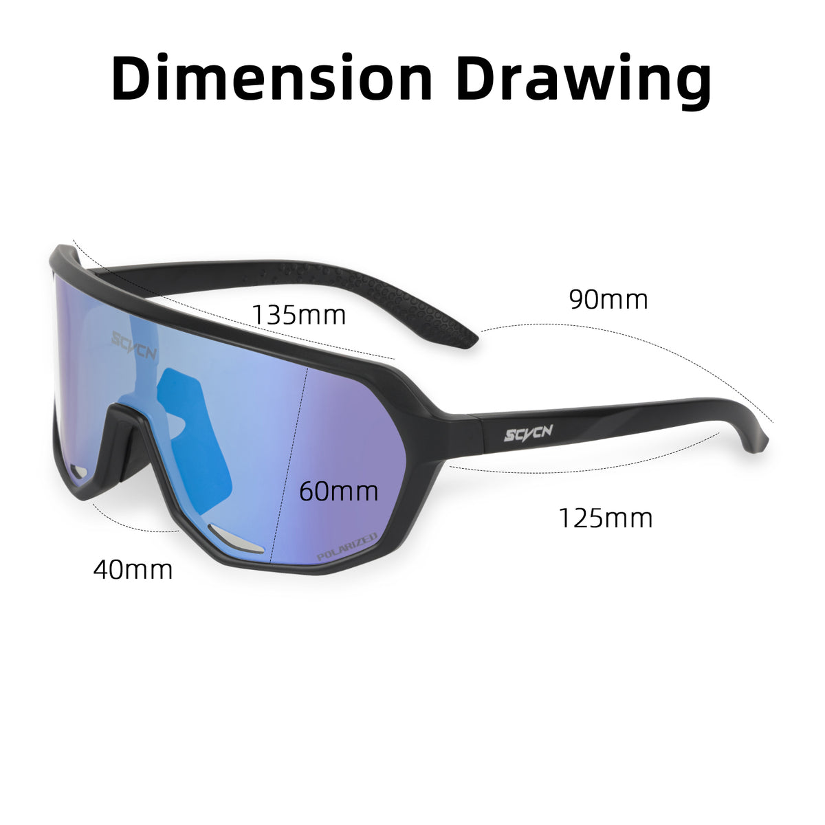 SCVCN  sports sunglasses blue