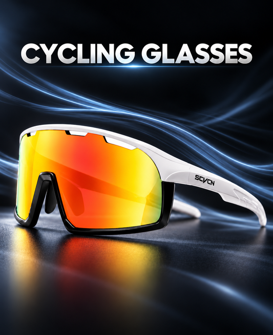 SCVCN Cycling Glasses white