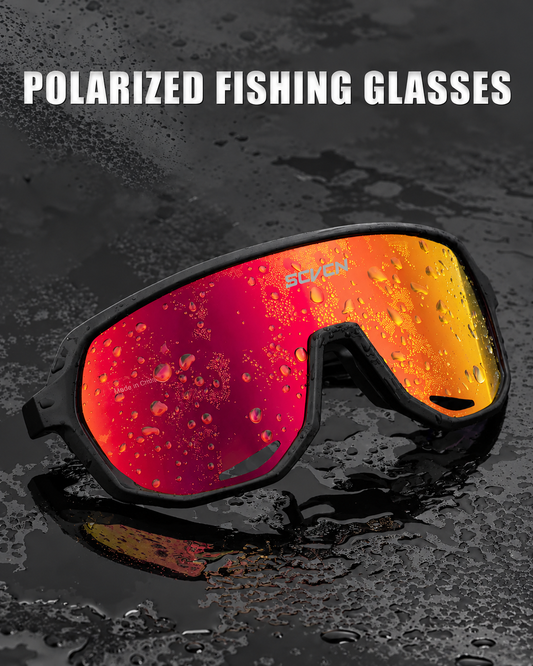 SCVCN sports sunglasses red